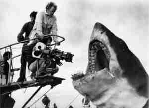 JAWS 1975 Film Marthas Vinyard 1974 filming shark closeup