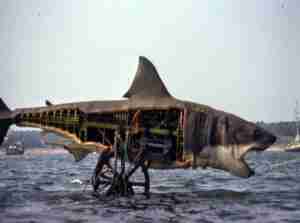 JAWS 1975 Film Marthas Vinyard 1974 filming merchanical shark
