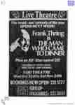 MAN WHO CAME TO DINNER (1979 QTC) [press] AD Opens Next Week