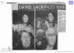 ANNIE (1981 QTC) [press] article David Clendinning head shave
