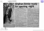 ANNIE (1981 QTC) [press] article Deanne Burns ready for Opening Night Sunday Mail