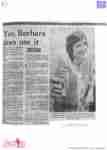 ANNIE (1982 QTC Her Majesties) [press] feature Barbara Farrell