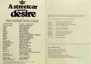 A Streetcar Named Desire (QTC Brisbane) Program