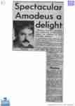 QTC Show AMADEUS (1982 QTC) [press] rev iew Flawless