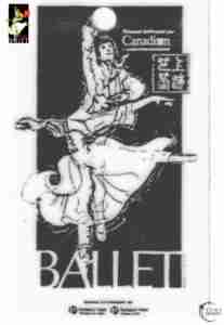 Shanghai Ballet 1989 Tour Dancer Luggage Tag