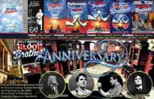 Willy Russell's Blood Brothers musical at the Liverpool Playhouse starring Stephanie Lawrence, Warwick Evans, Con O'Neill & Mark Hutchinson, prior to Toronto & Broadway | Broadway Liverpool Toronto Anniversary
