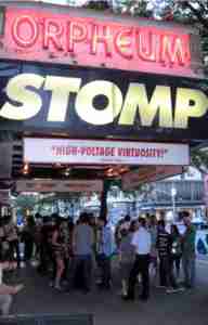 STOMP Off Broadway marquee