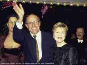 VictorVictoria Broadway Opening Night Mayor of New York City Rudolph Giuliani and wife actress Donna Hanover
