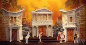 A Funny Thing Happened On The Way To The Forum 1996 Broadway design model by Tony Walton
