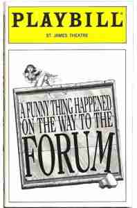 A Funny Thing Happened On The Way To The Forum 1996 Broadway playbill bw