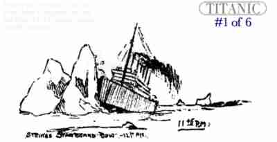 RMS Titanic Sketch Sinking Thayer Skidmore 1