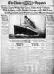 RMS Titanic Newspaper Front Page Times Dispatch