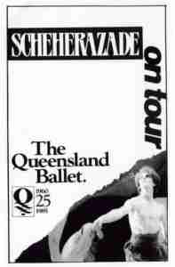 Qld Ballet Scheherazade (1986 Tour) ad