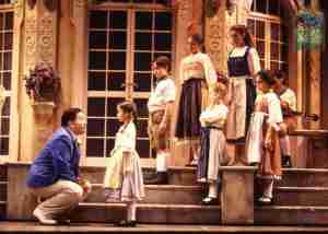 Sound of Music 1998 Broadway Photo Fred Applegate Max and kids