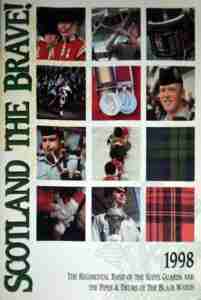 Scotland The Brave 1998 Tour poster