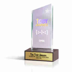 Toby Awards Trophy Generic white