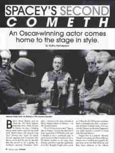 Iceman Cometh 1999 Broadway intheater feature story 02