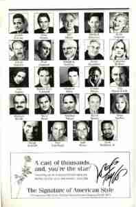 Iceman Cometh 1999 Broadway playbill Headshots