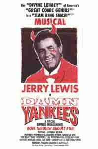 DAMN YANKEES Broadway Tour flyer jerry lewis limited engagement