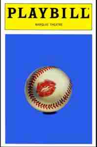 DAMN YANKEES Broadway Tour playbill cover color