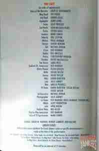 DAMN YANKEES London program cast list
