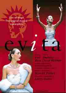 Andrew Lloyd Webber and Tim Rice's Evita 1998/1999 Tour Poster