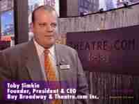Theatre com Launch Minskoff Theatre 1999 with Toby Simkin