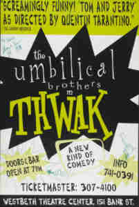 THWAK Shane Dundas & David Collins aka The Umbilical Brothers in Thwak Off Broadway thwack