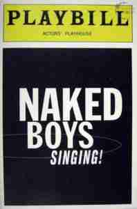 NAKED BOYS SINGING 1999 Off Broadway program original cover