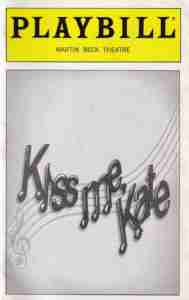 Kiss Me Kate Broadway playbill cover BW