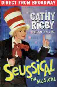 SEUSSICAL 2000 Broadway poster tour cathy rigby