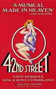 42nd St Broadway history Poster for Majestic Theatre run