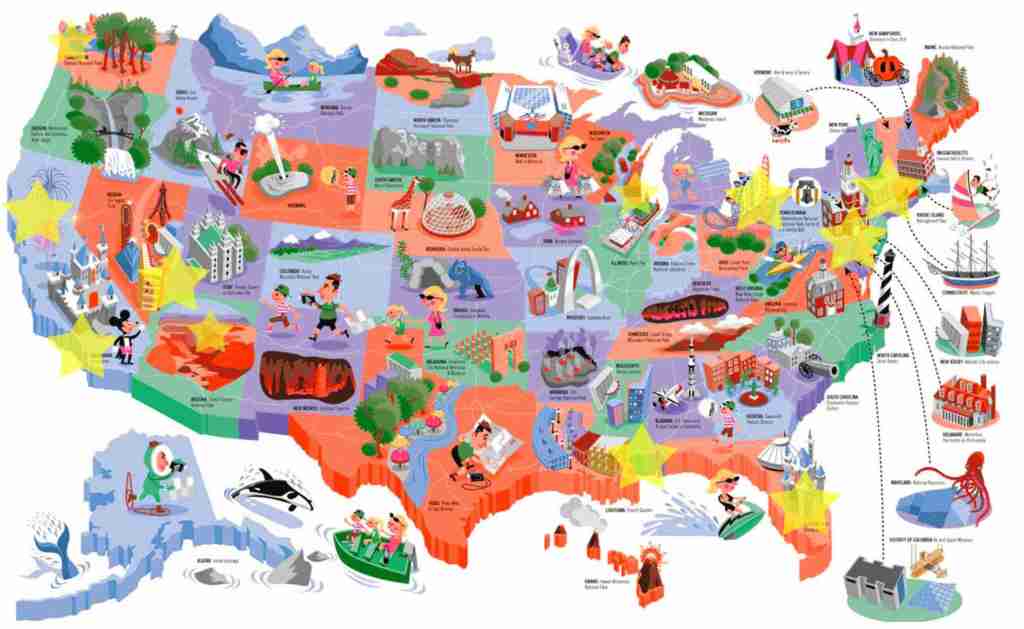 Map USA Travel