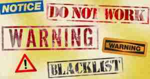 Blacklist Warning Do not Work
