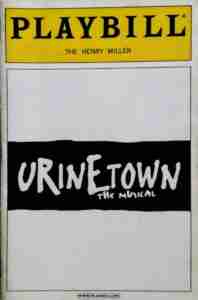 URINETOWN 2001 Broadway playbill cover