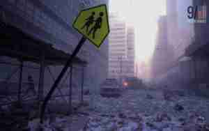 WTC 911 photo City Street 3 blocks away 3 days later