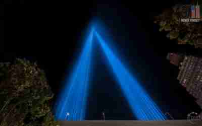 WTC 911 photo Light Memorial Full distance