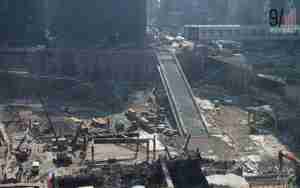 WTC 911 photo Site from Office at West Broadway 120 days after