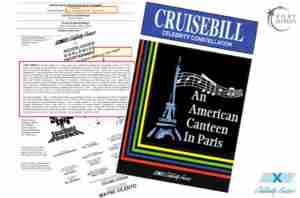 AMERICAN CANTEEN IN PARIS 2002 Celebrity Cruises program montage