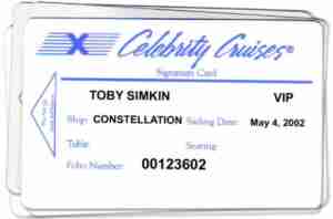 CRUISES 2002 Celebrity Cruises doc card