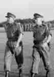 Vung Tau Vietnam. 1969 11. Col. J. D. Stevenson and Col M. B. Simkin former Director of Army Aviation march across the parade ground during the hand over of command of Base