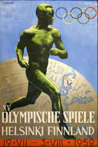 1952 Olympic Poster Helsinki