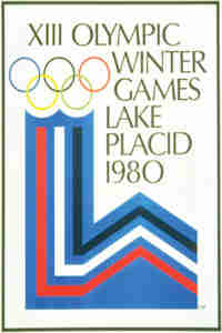 1980 Olympic Poster Lake Placid NY