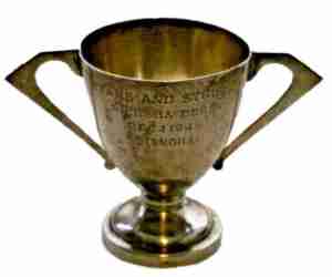 Canidrome WWII Stars & Stripes Rickshaw Derby Sterling Silver Trophy Cup (Dec 1, 1945)