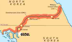 Map DMZ Korea