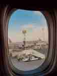 Qatar Doha Airport from Qatar Airways window