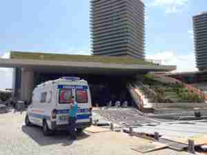 Turkey Istanbul Zorlu Tracking Build Progress Exterior Ambulance