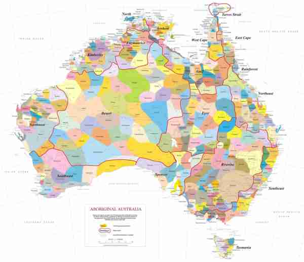 australia aboriginal map