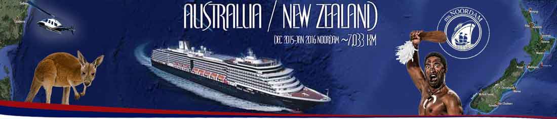 Holland America MS Noordam cruise Australia around New Zealand plus Sydney Helicopter, Canberra & Bangkok