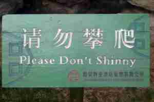 Chinglish Please Dont Shinny